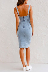 Amélie – Sleek Denim Women’s Cami Dress