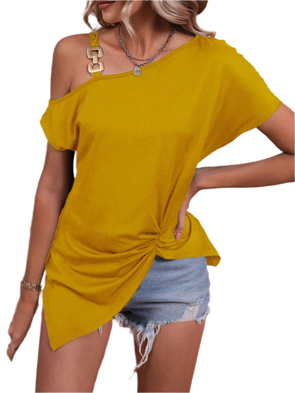 Luciana – Elegant Off-Shoulder Summer Blouse for Women