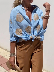 Isabella – Floral Elegance Women’s Blouse