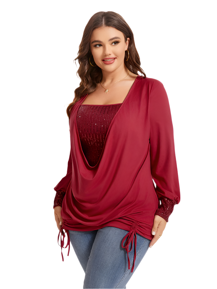 Aria– Women’s Drawstring Side Top
