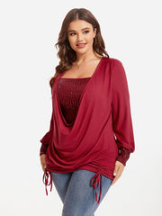 Aria– Women’s Drawstring Side Top