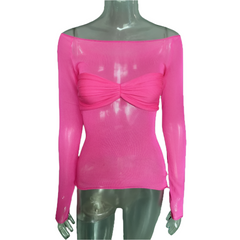 Clara – Chic Cut-Out Shoulder Top for Women