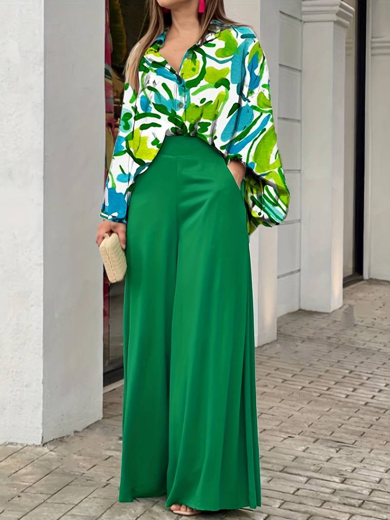 Zoé – Elegant Women’s Blouse & Pants Set
