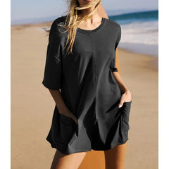 Selena- Casual Chic Women’s Romper Shirt