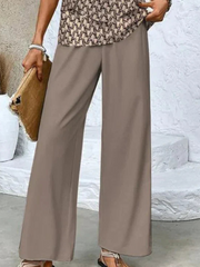 Ella – Effortless Summer Set with Fluid Top and Wide-Leg Trousers for Women