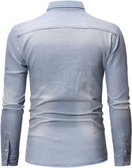 Basil – Smart-Casual Men's Jeans Shirt