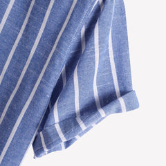 Michael – Trendy Men's Striped Linen Shirt