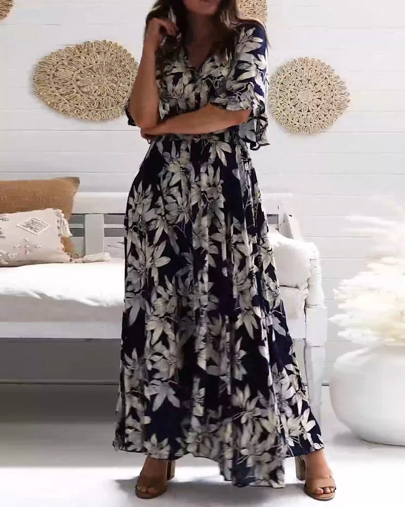 Céleste – Elegant Floral Women’s Dress