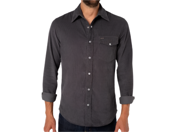 Mario – Men’s Corduroy Shirt With Buttons