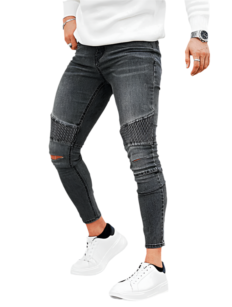 Charles – Riptide Gray Denim Jeans for Men