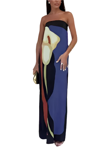 Sofia – Elegant Strapless Evening Women's Dress