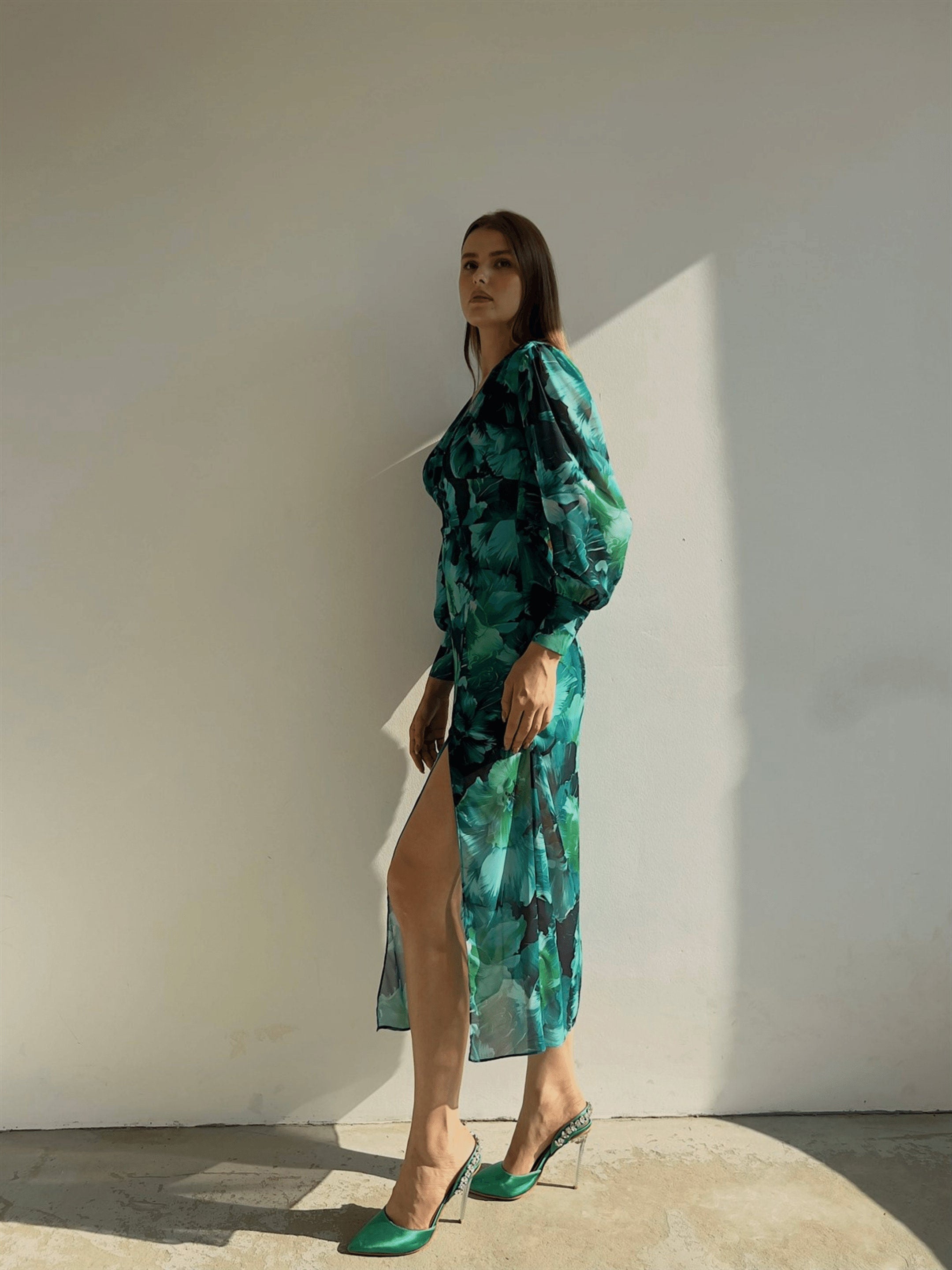 Giulia – Long-Sleeve Floral Summer Dress for Women