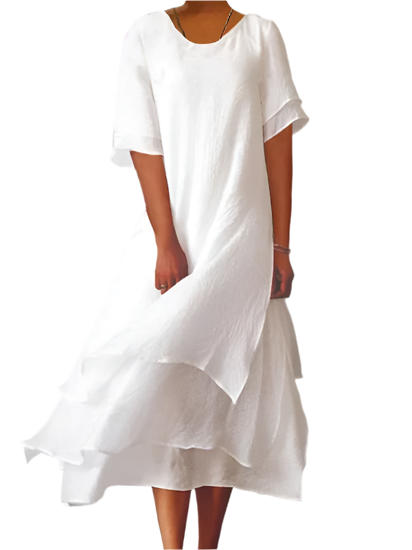 Elena – Breezy Block-Slit Women’s Summer Dress