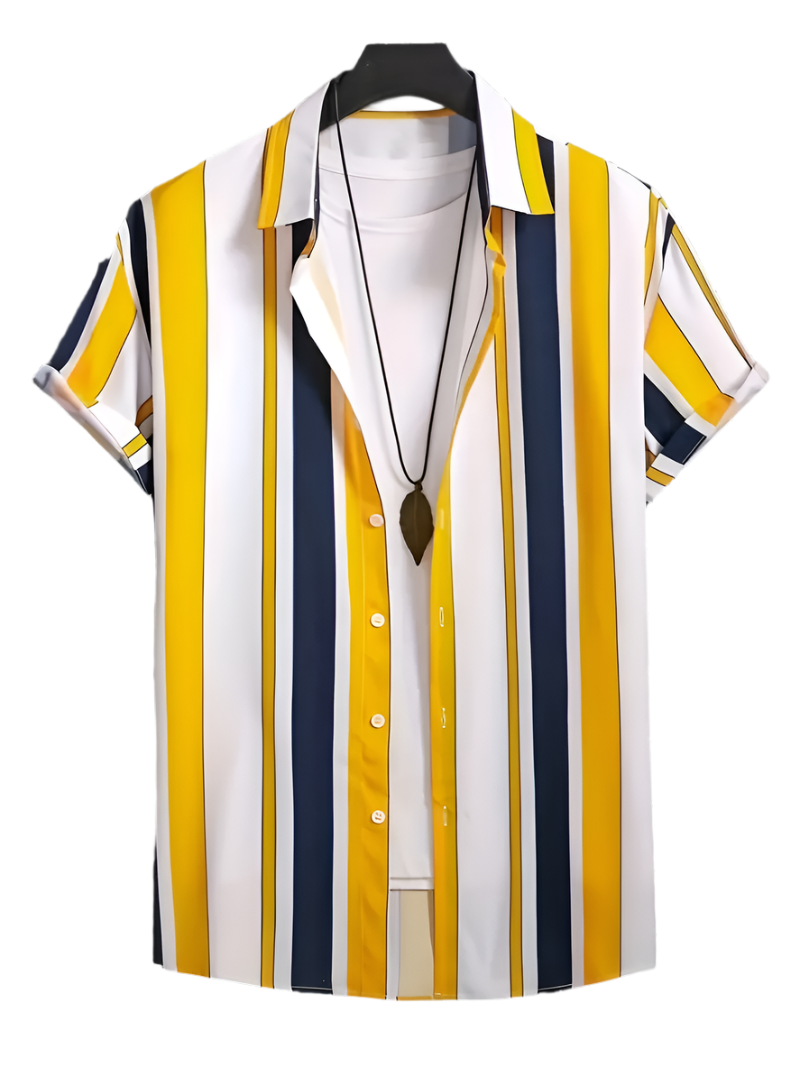 Marcello – Slim-Fit Men’s Striped Shirt