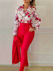 Giulia – Elegant Women’s Blouse and Pants Set