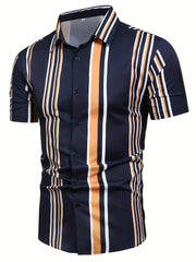 Berto – Stripe Short Sleeve for Men