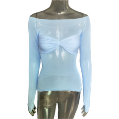 Clara – Chic Cut-Out Shoulder Top for Women