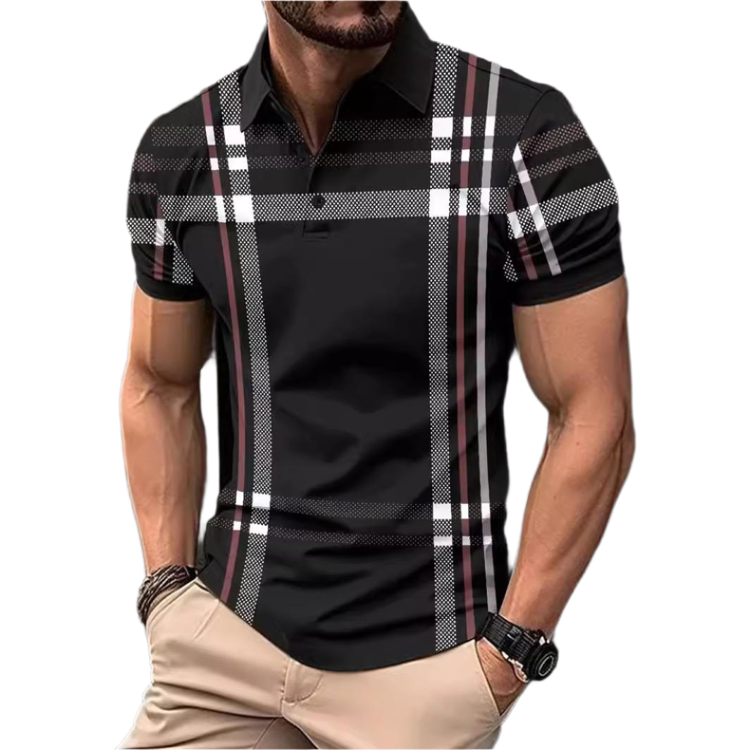 Marco – Premium Cotton Striped Men’s Polo