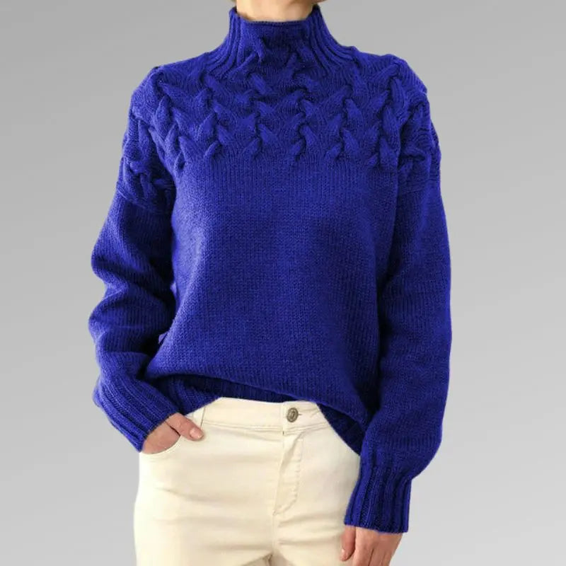 Lucia – Structured Comfort Turtleneck Sweater for Women