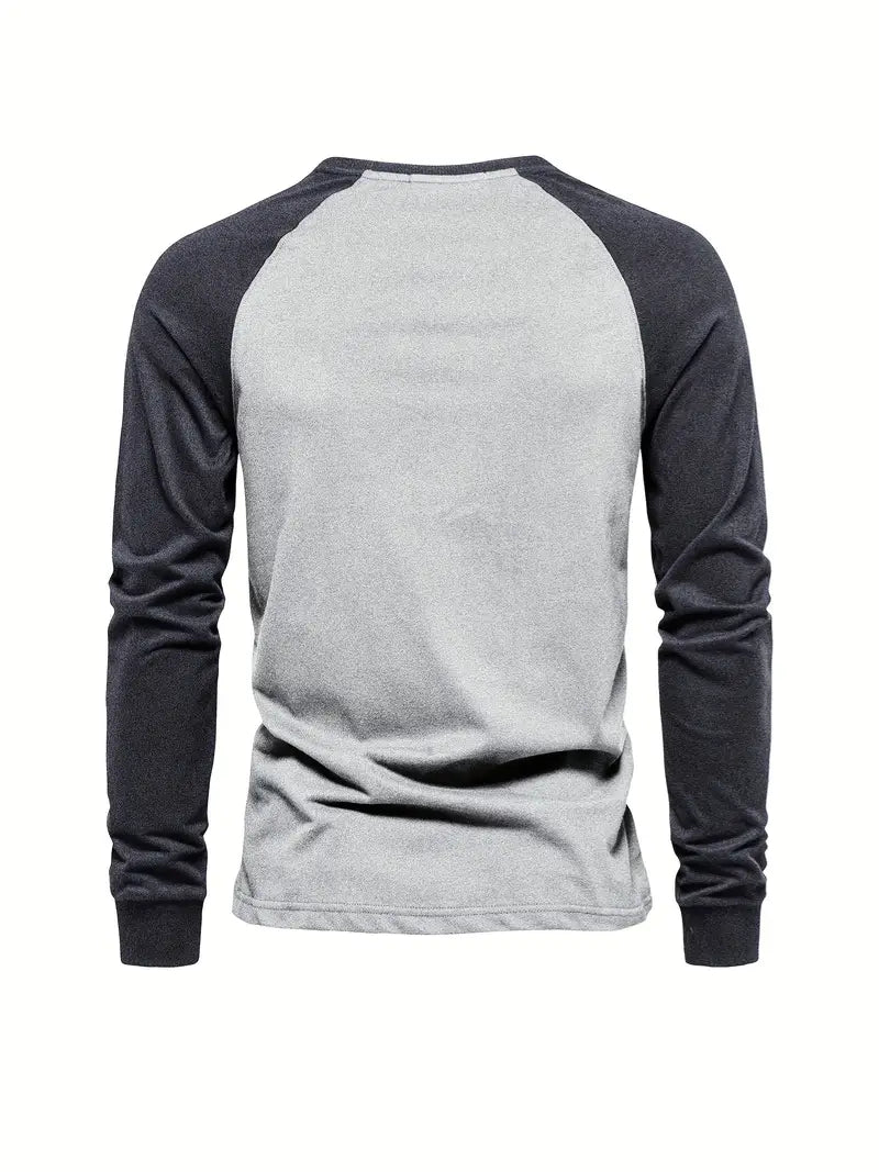 Tyler - Color-Block Long Sleeve T-Shirt for Men