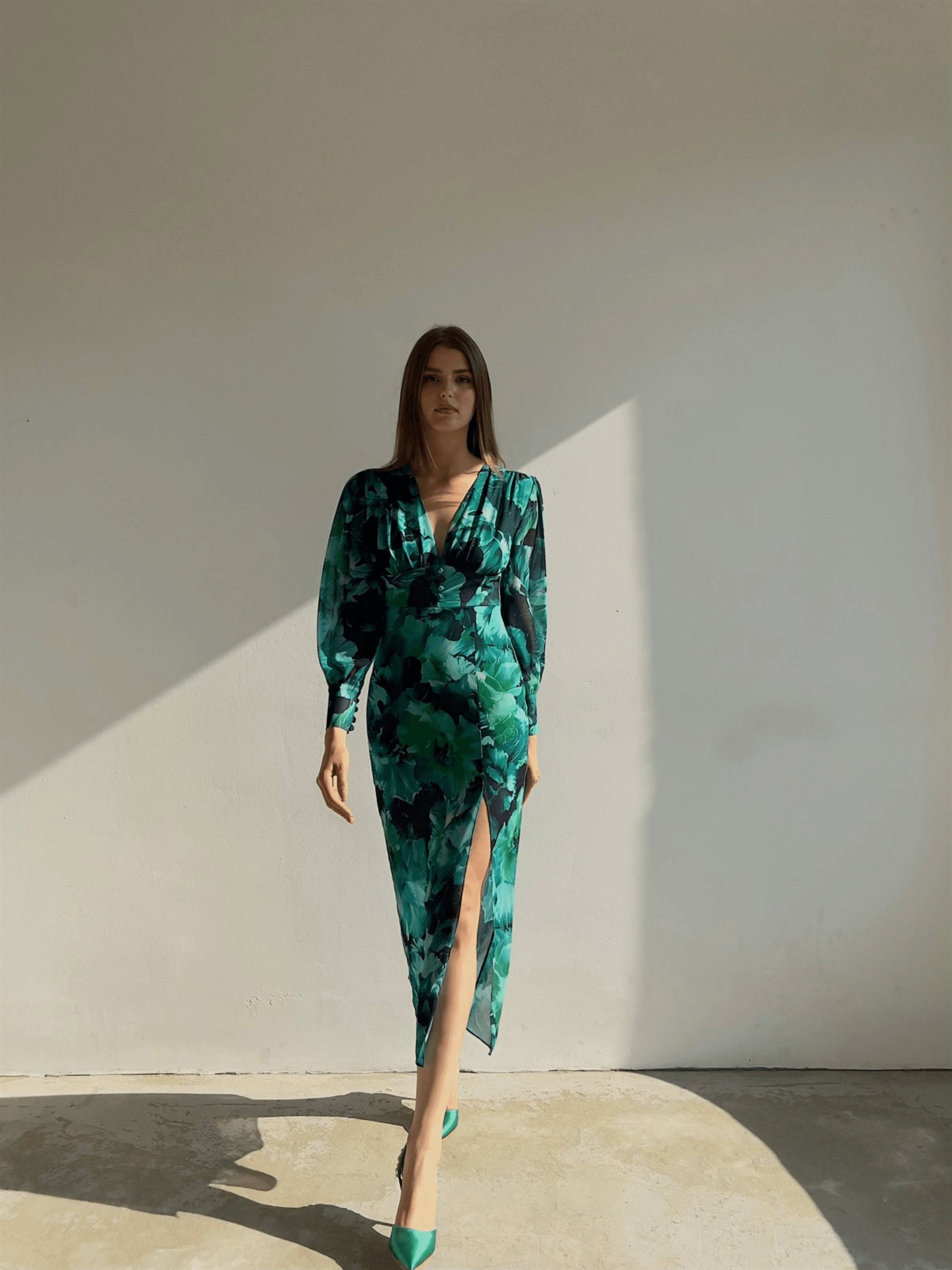 Giulia – Long-Sleeve Floral Summer Dress for Women
