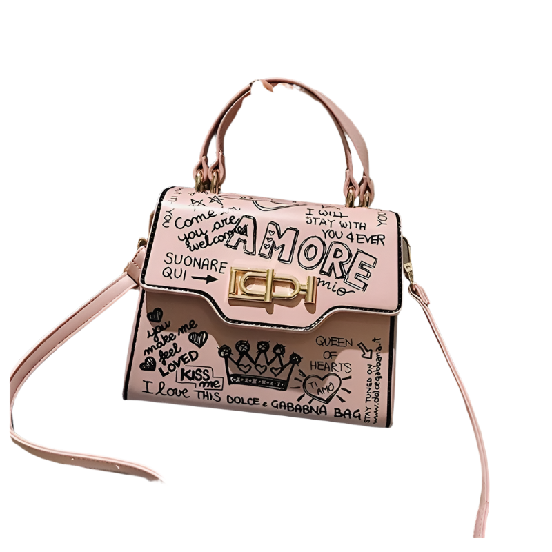 Lucia – Audrey Mini Graffiti Bag For Women