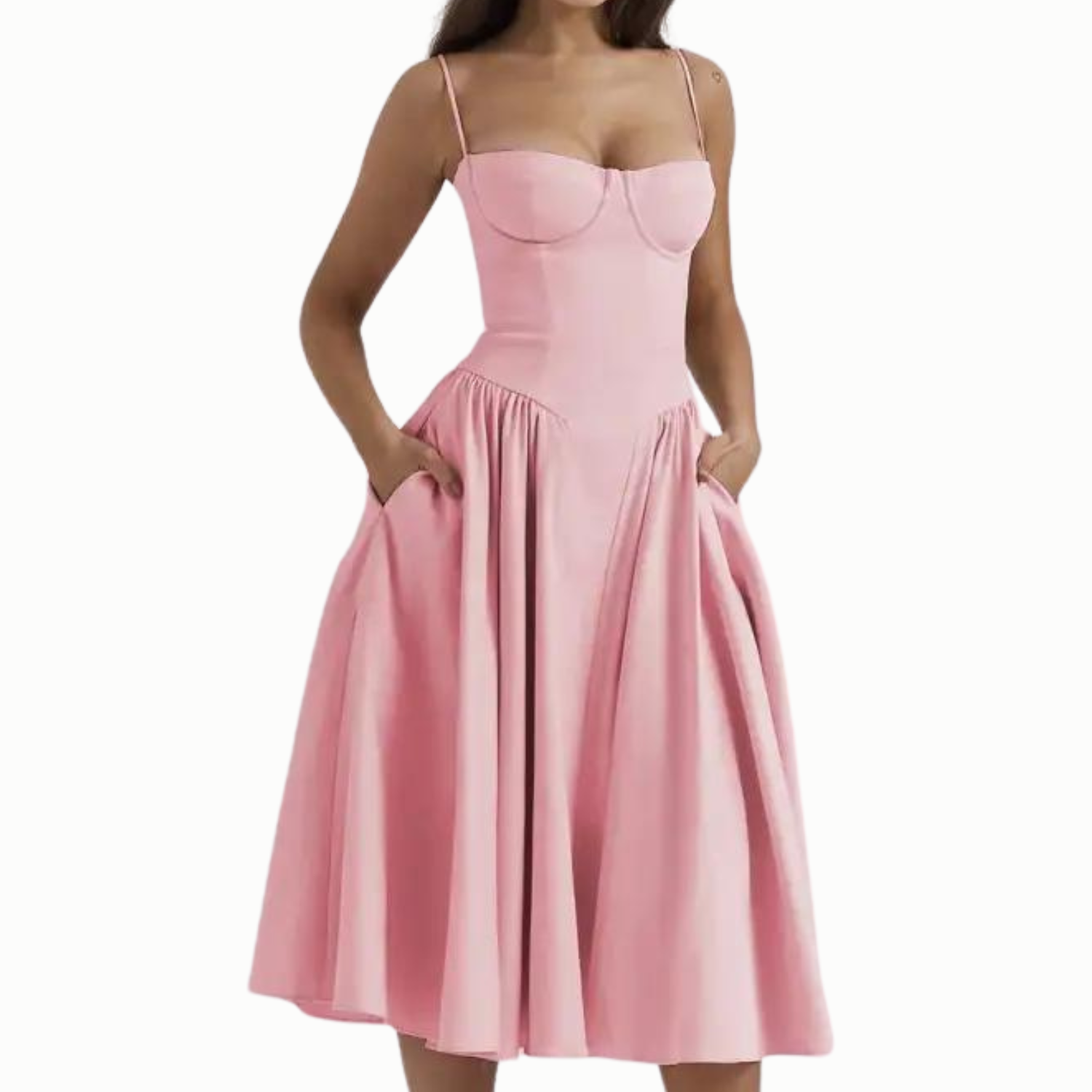 Giulia – Women's Elegant Sleeveless Corset Dress
