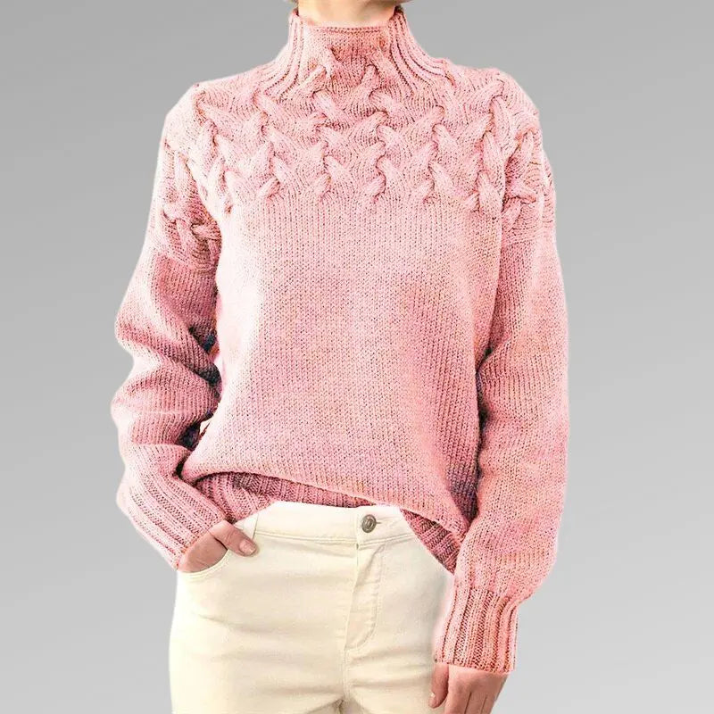 Lucia – Structured Comfort Turtleneck Sweater for Women