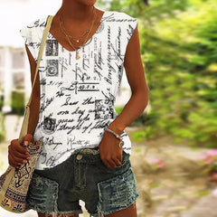 Luca – Creative Print Women’s Casual Tank Top