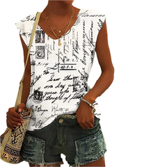 Luca – Creative Print Women’s Casual Tank Top