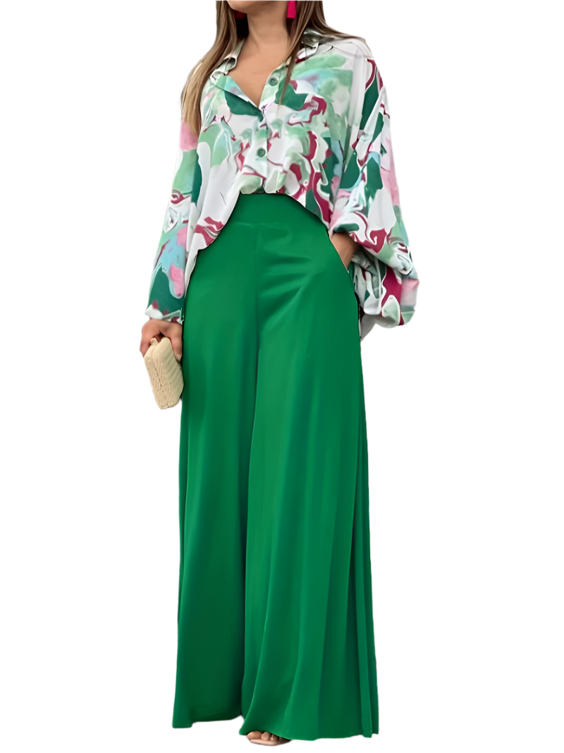 Zoé – Elegant Women’s Blouse & Pants Set