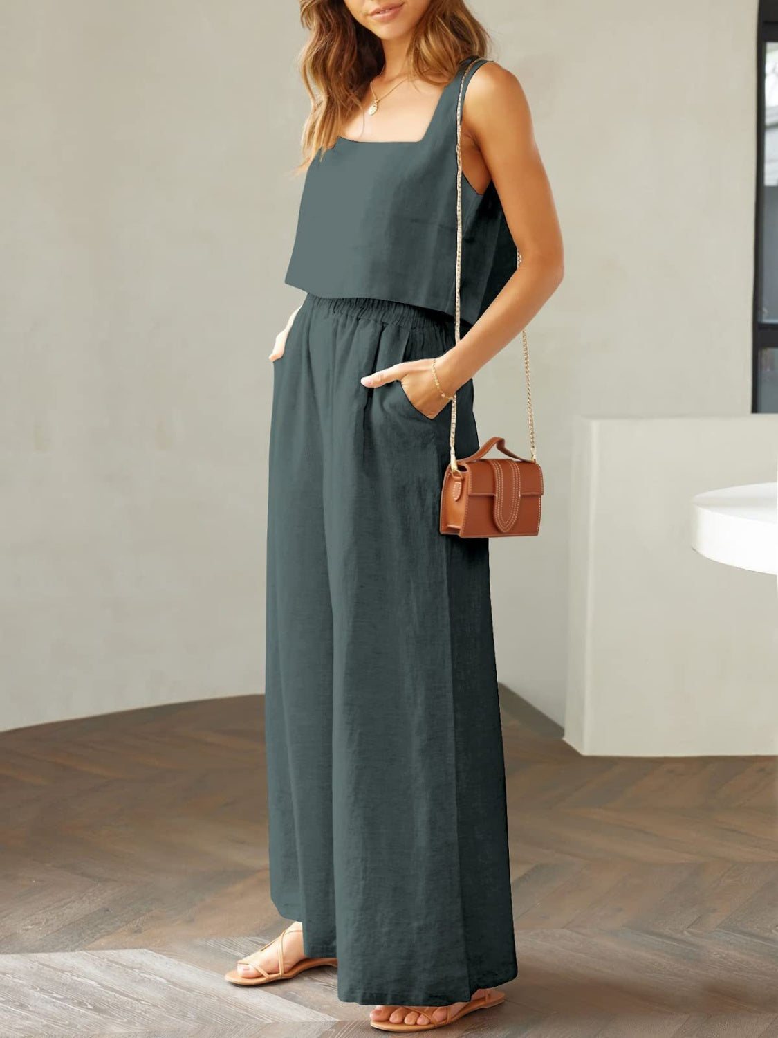 Sofia – Wide Leg Women’s Lounge Set