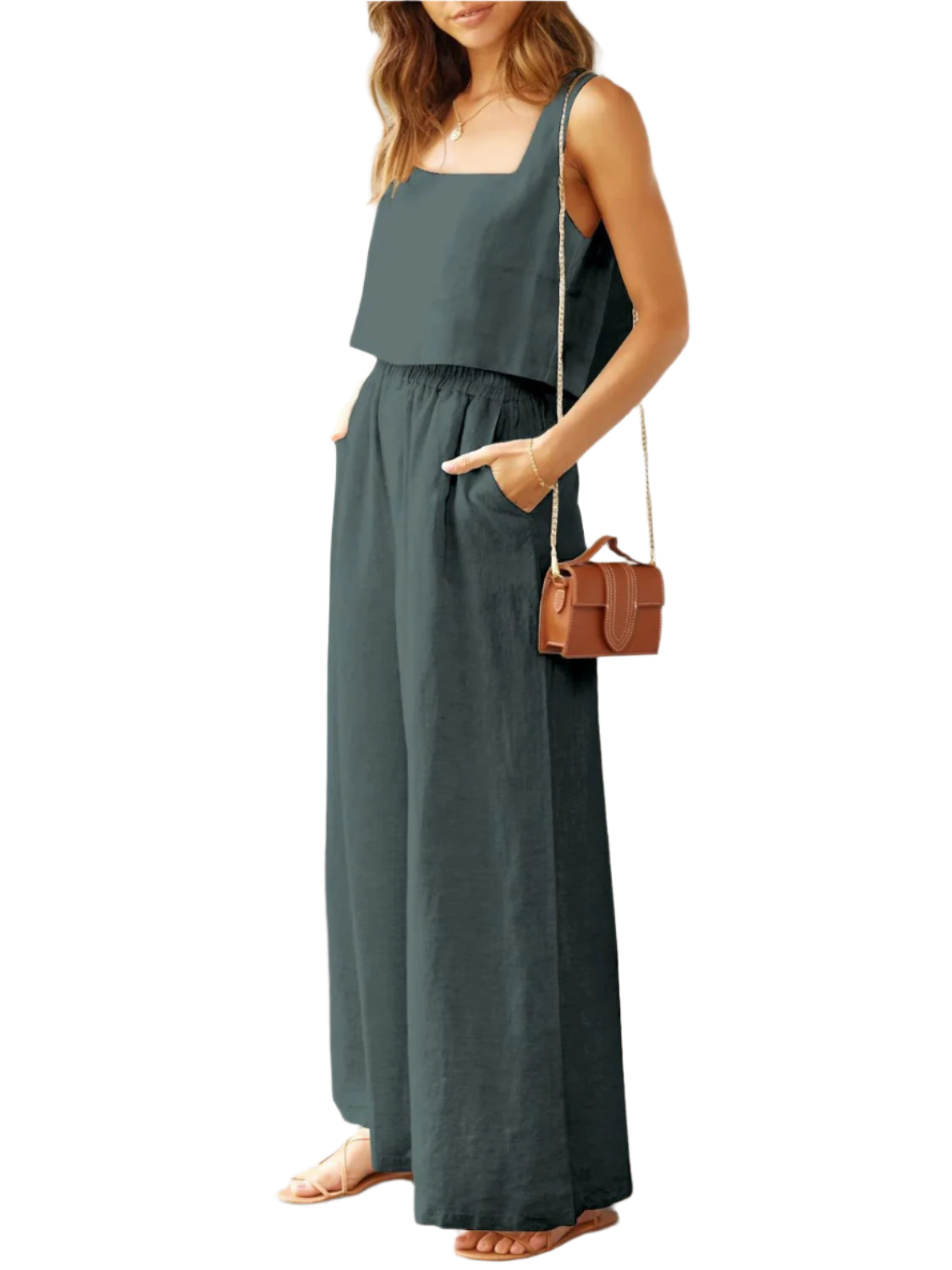 Sofia – Wide Leg Women’s Lounge Set