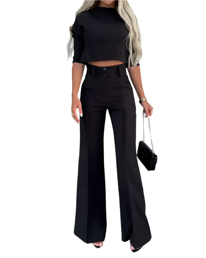 Alexa – Chic Women’s Crop Top & Pants Set