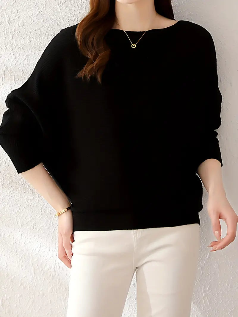 Clara – Batwing Sleeve Women’s Knit Sweater