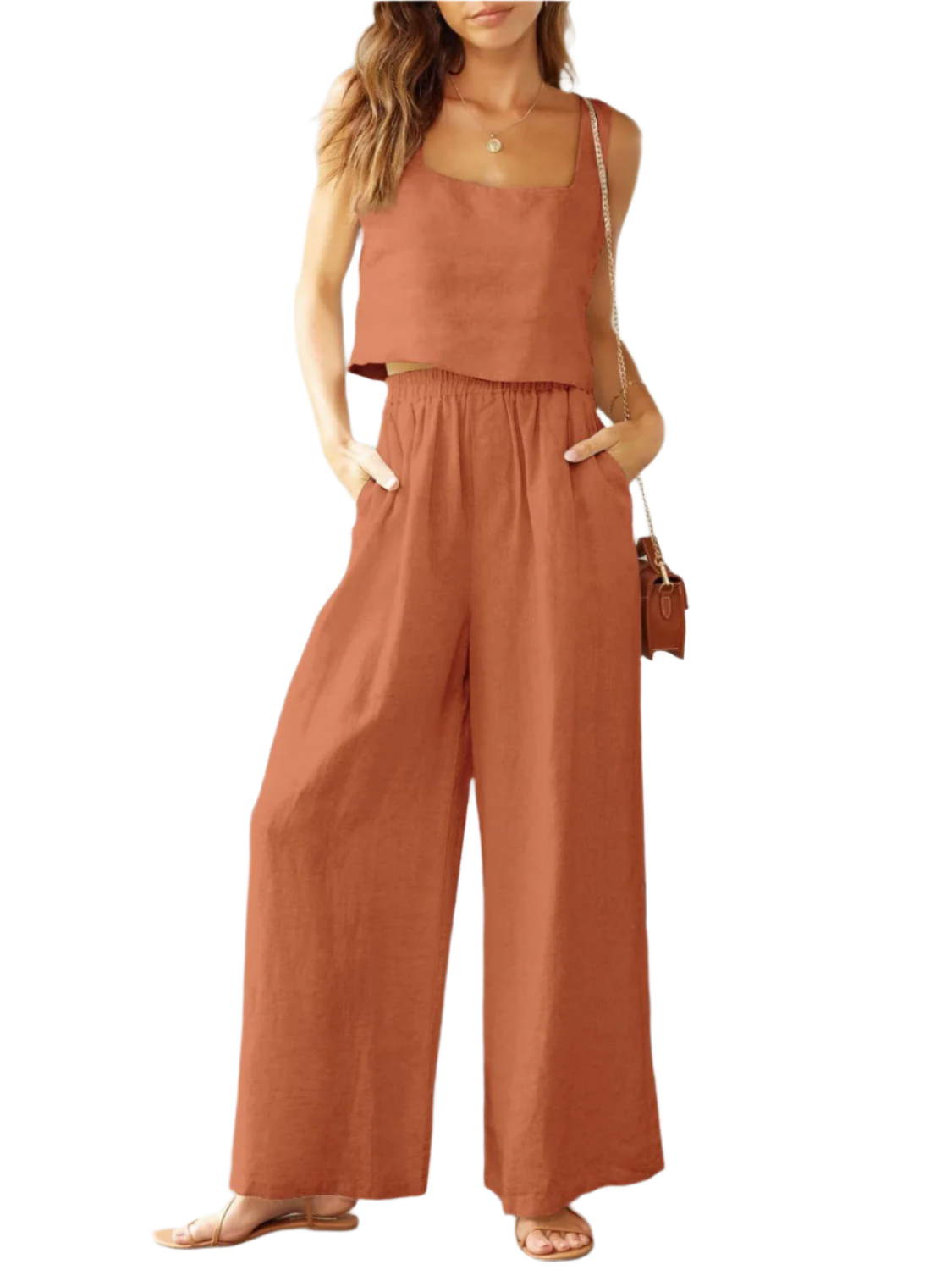 Cassy – Women’s Wide Leg Trouser Set