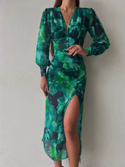 Giulia – Long-Sleeve Floral Summer Dress for Women