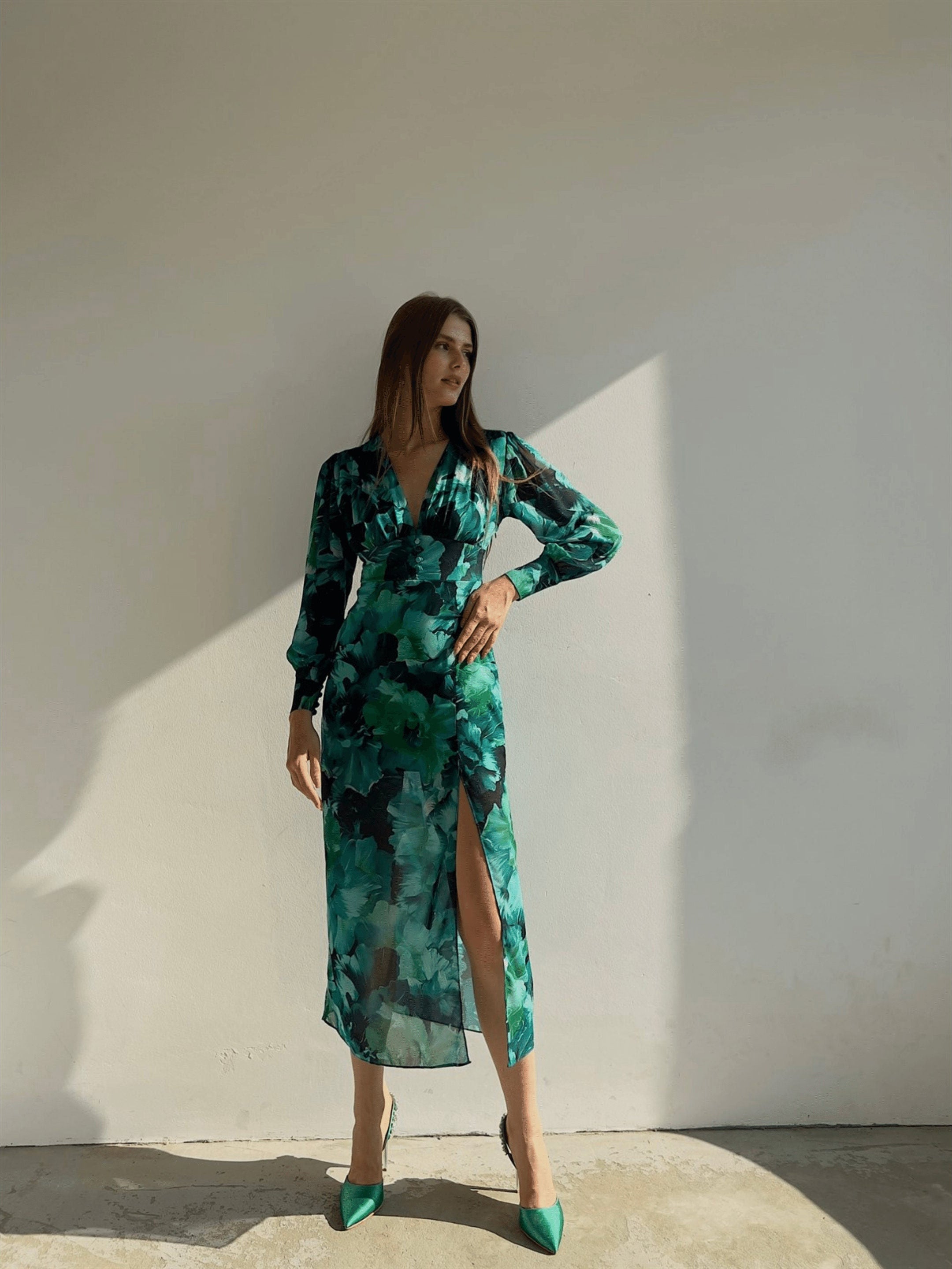 Giulia – Long-Sleeve Floral Summer Dress for Women