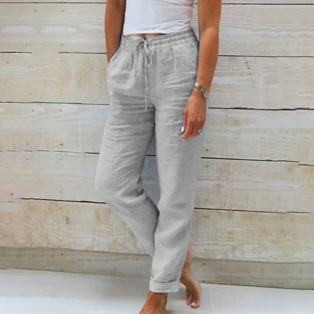 Sofia – Cotton Linen Casual Straight-Leg Pants For Women