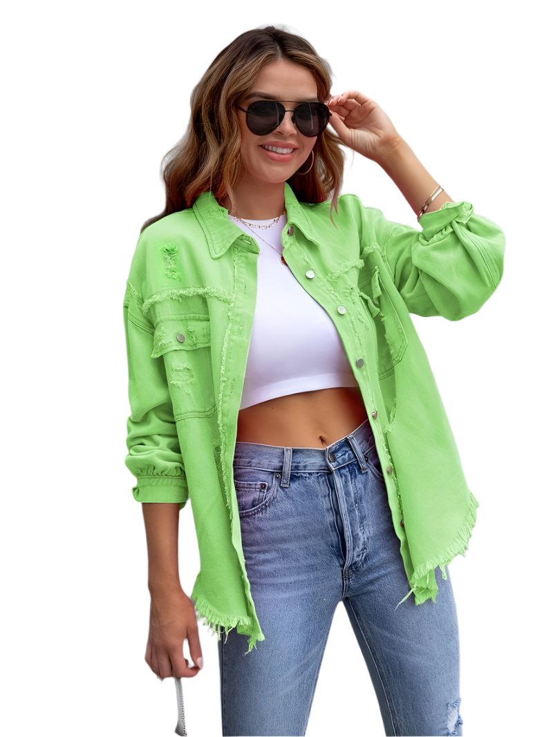 Estrella – Distressed Women’s Denim Jacket