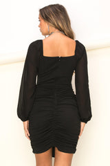 Amélie – Women's Ruched Cut-Out Dress