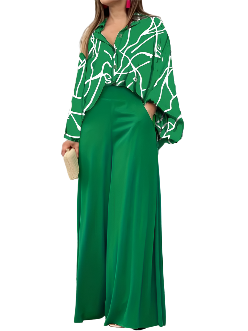 Zoé – Elegant Women’s Blouse & Pants Set