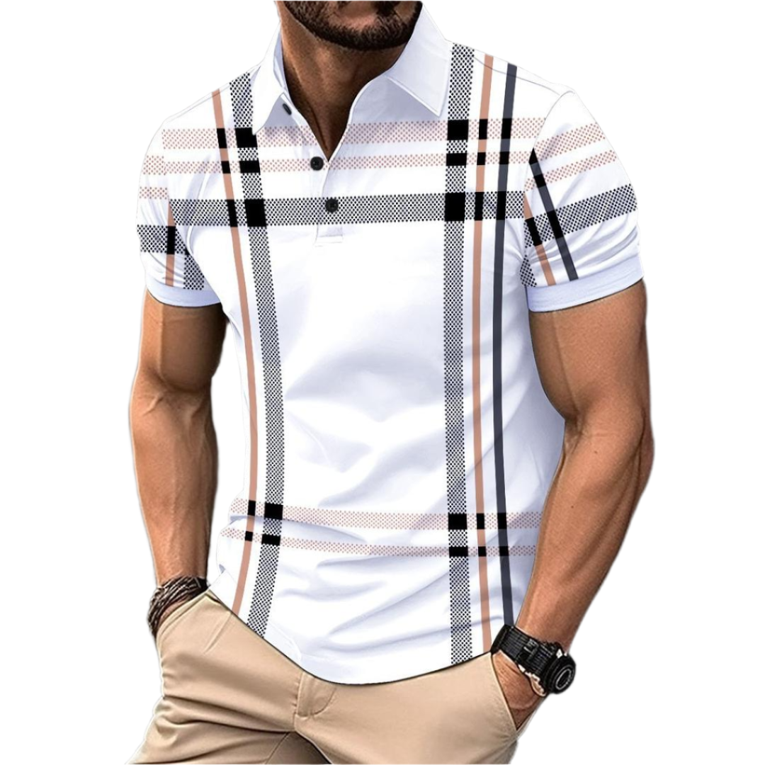 Marco – Premium Cotton Striped Men’s Polo