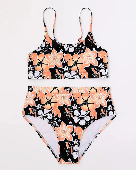 Eyrika – Floral Women’s Bikini with Spaghetti Straps