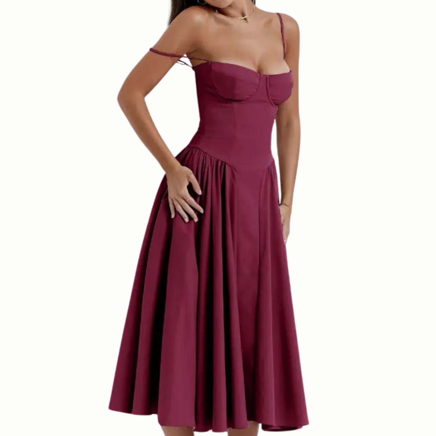 Giulia – Women's Elegant Sleeveless Corset Dress