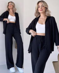 Zara – Front Button Two Piece Co-Ord Set for Women