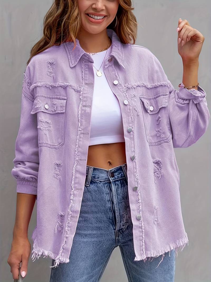 Estrella – Distressed Women’s Denim Jacket