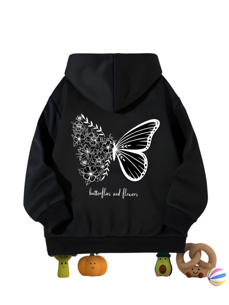 Elena – Butterfly and Flowers Women’s Hoodie