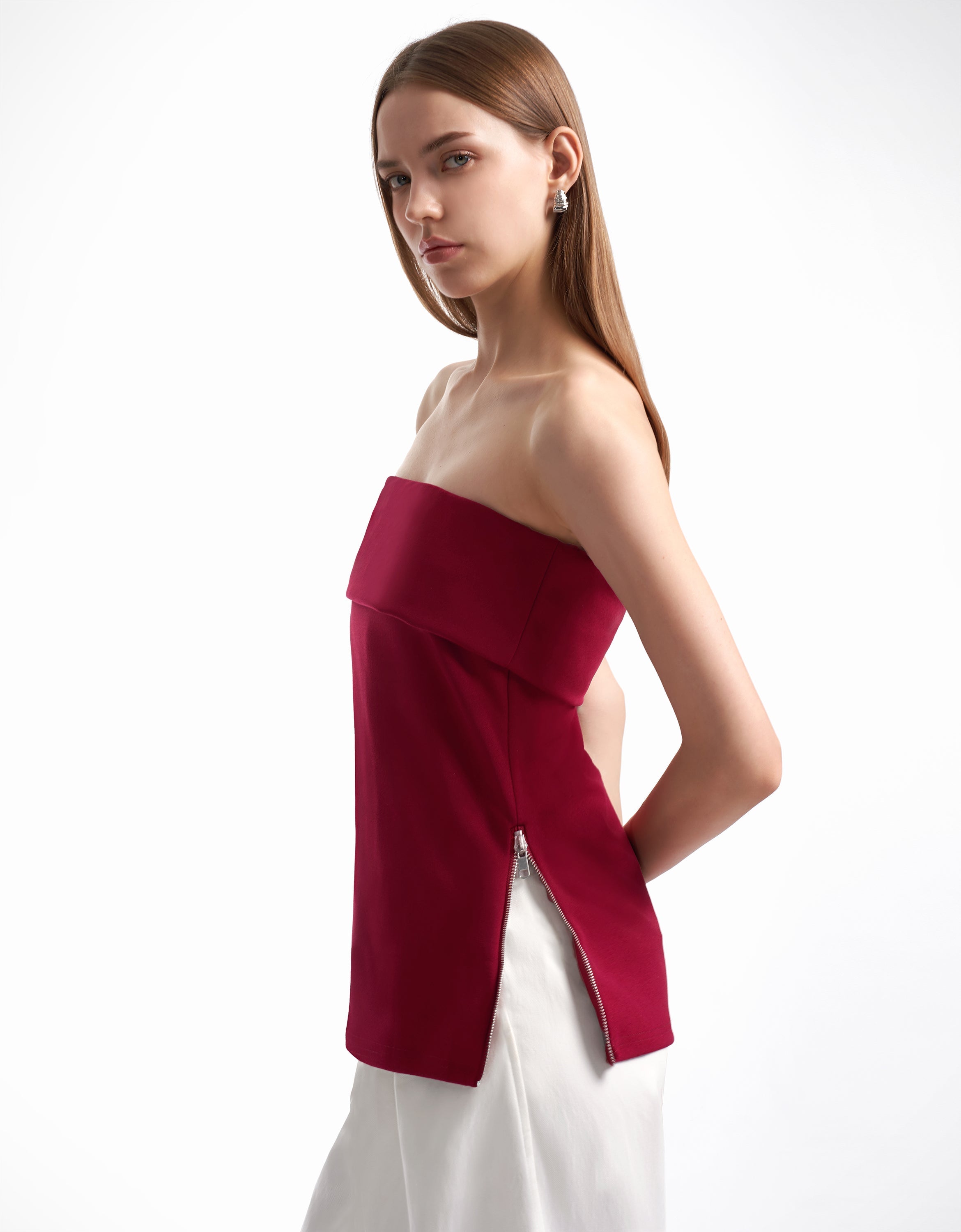 Elisa – Strapless Women’s Side-Zip Top