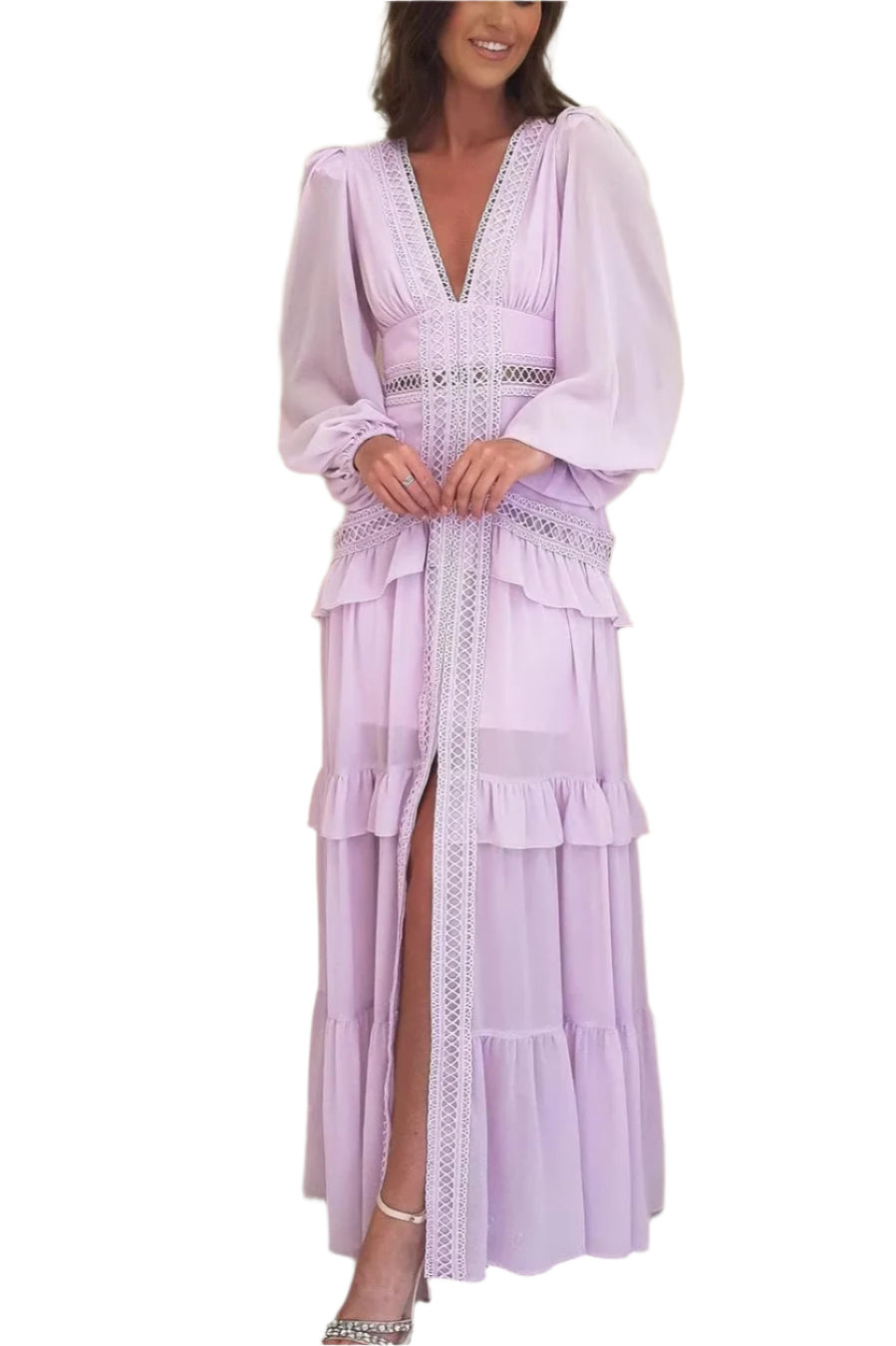 Camila – Elegant Long Sleeve Maxi Dress For Women